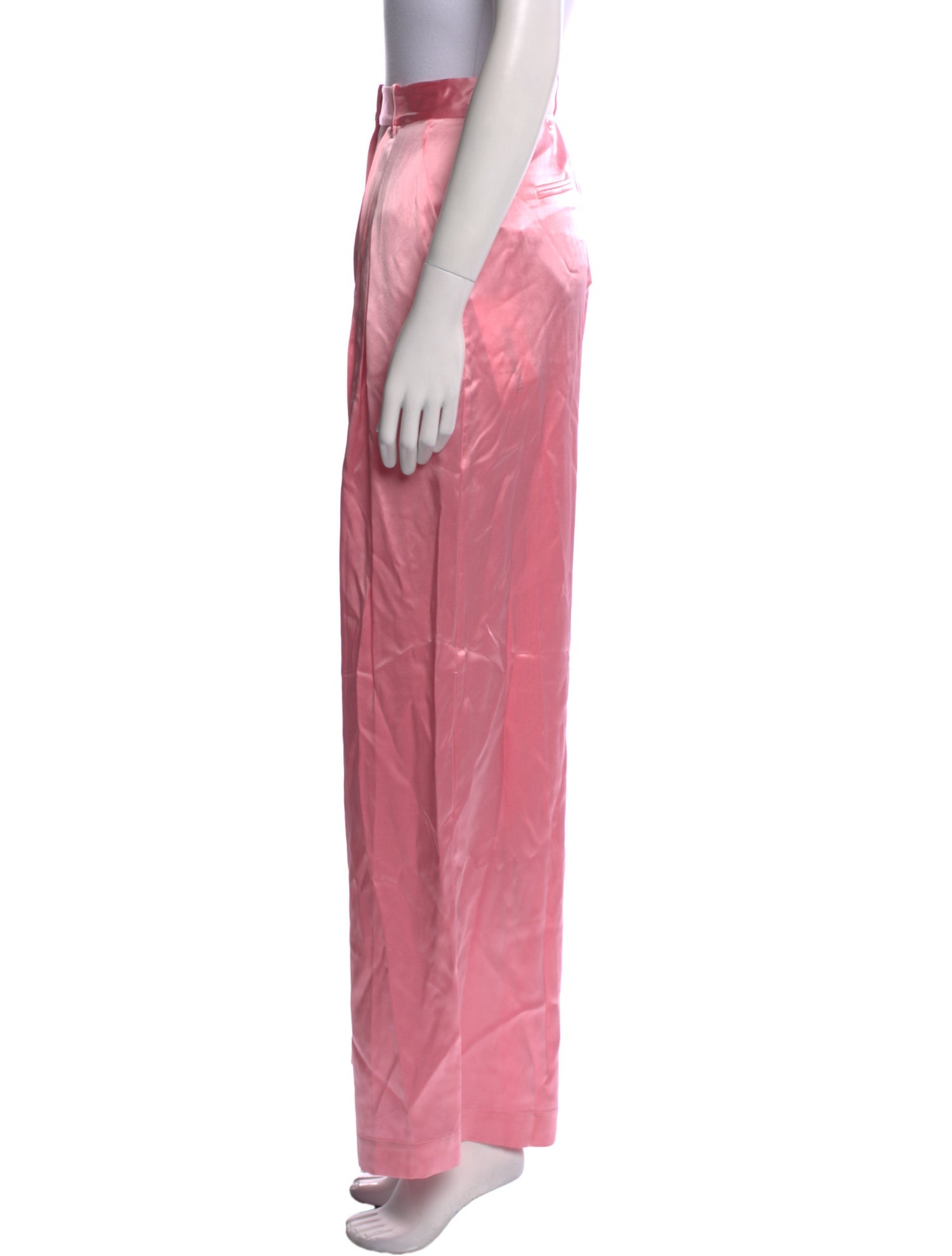 LoveShackFancy Silk Wide Leg Pants