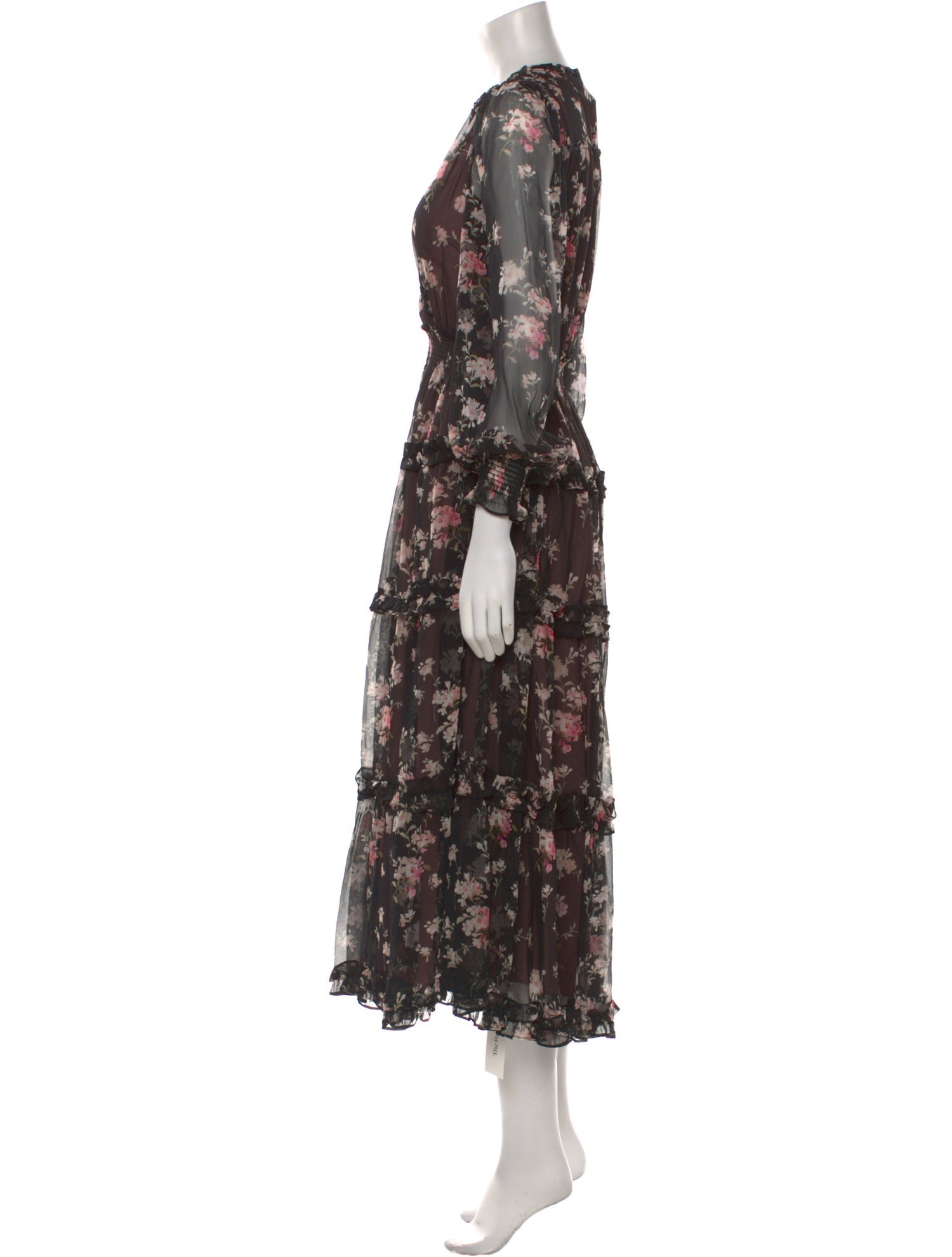 LoveShackFancy Silk Long Dress