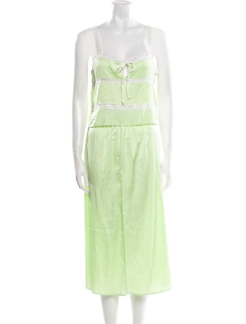 LoveShackFancy Lace Pattern Lace Trim Embellishment Skirt Set