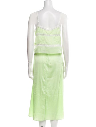 LoveShackFancy Lace Pattern Lace Trim Embellishment Skirt Set