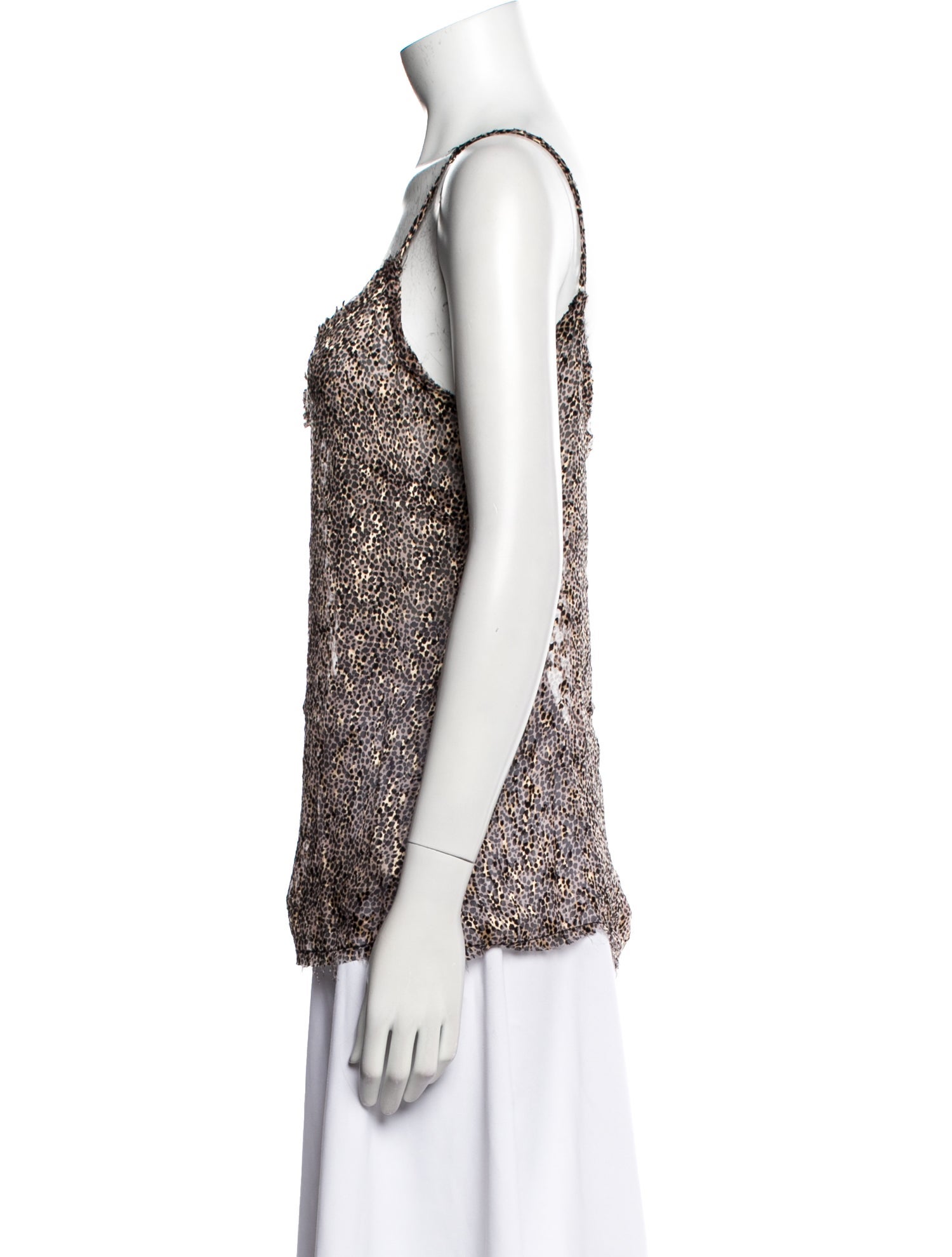 LoveShackFancy Silk Printed Top