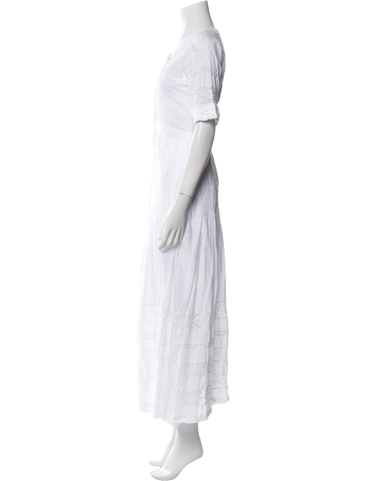 LoveShackFancy Square Neckline Long Dress