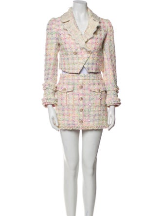 LoveShackFancy Tweed Pattern Skirt Set