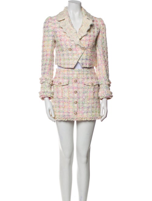 LoveShackFancy Tweed Pattern Skirt Set