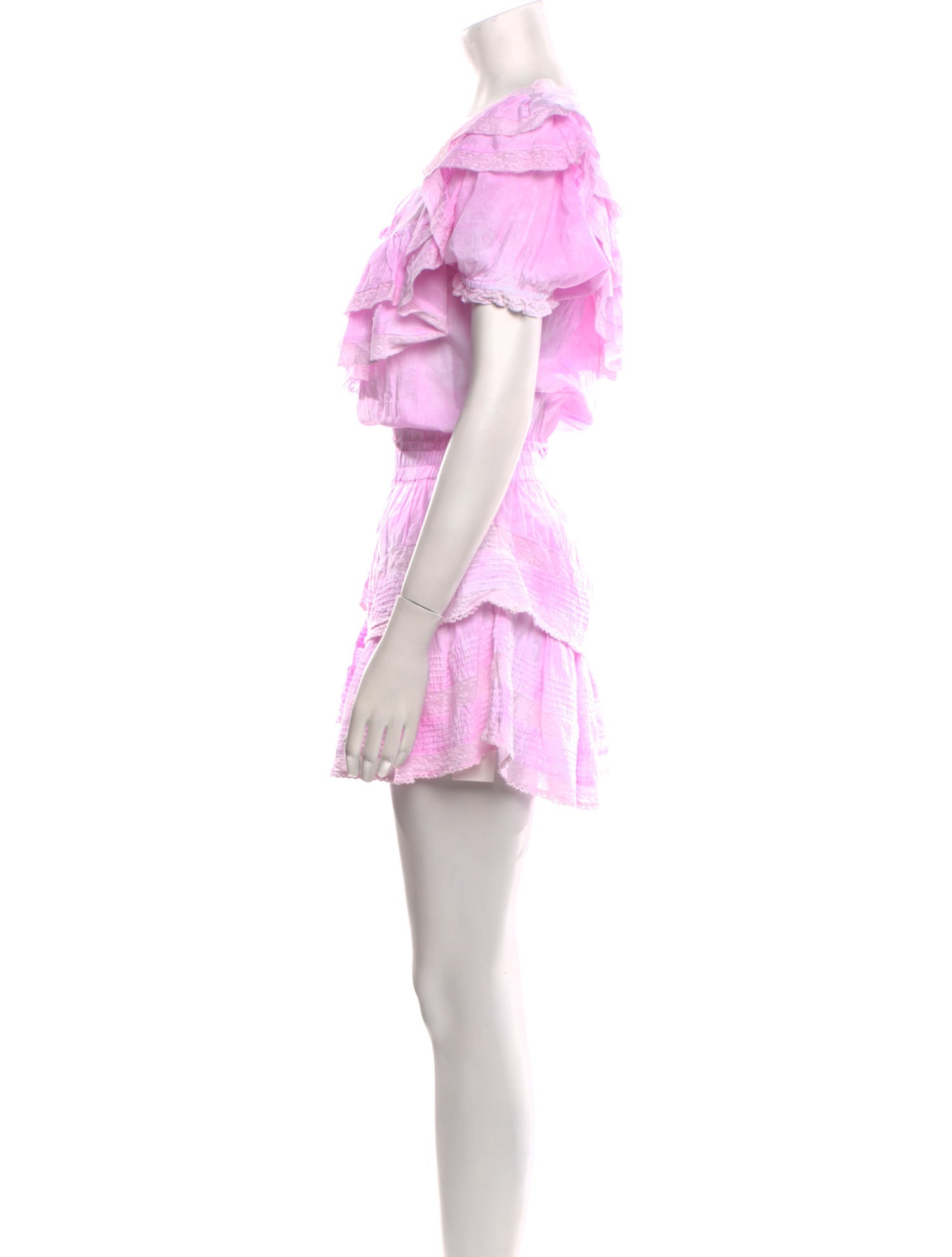 LoveShackFancy Tie-Dye Print Mini Dress