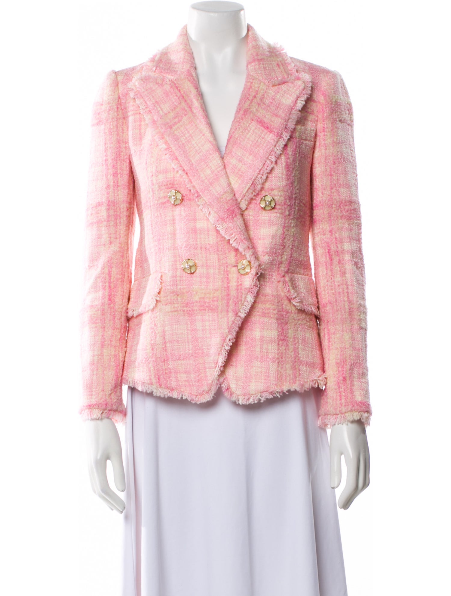 LoveShackFancy Plaid Print Blazer w/ Tags