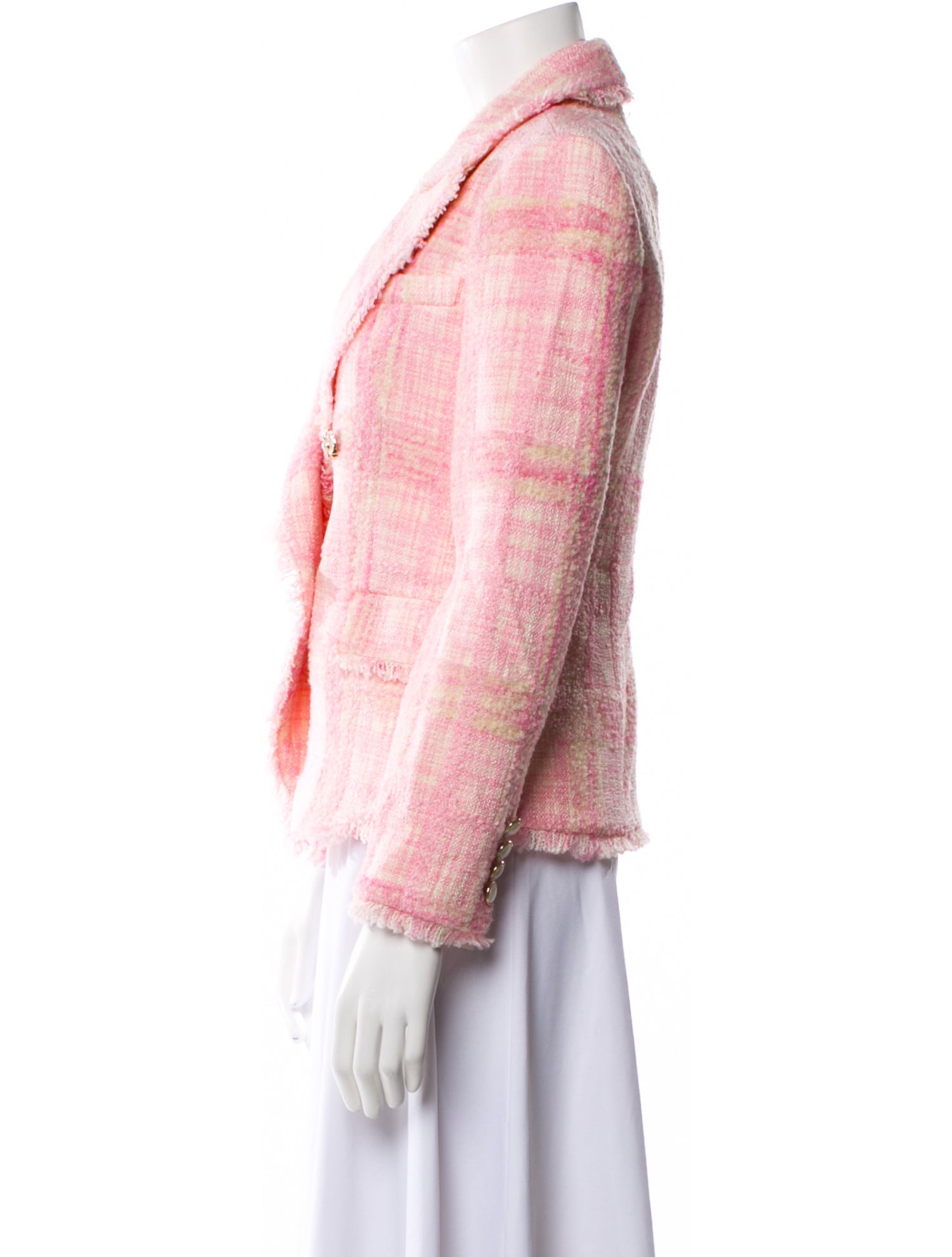 LoveShackFancy Plaid Print Blazer w/ Tags