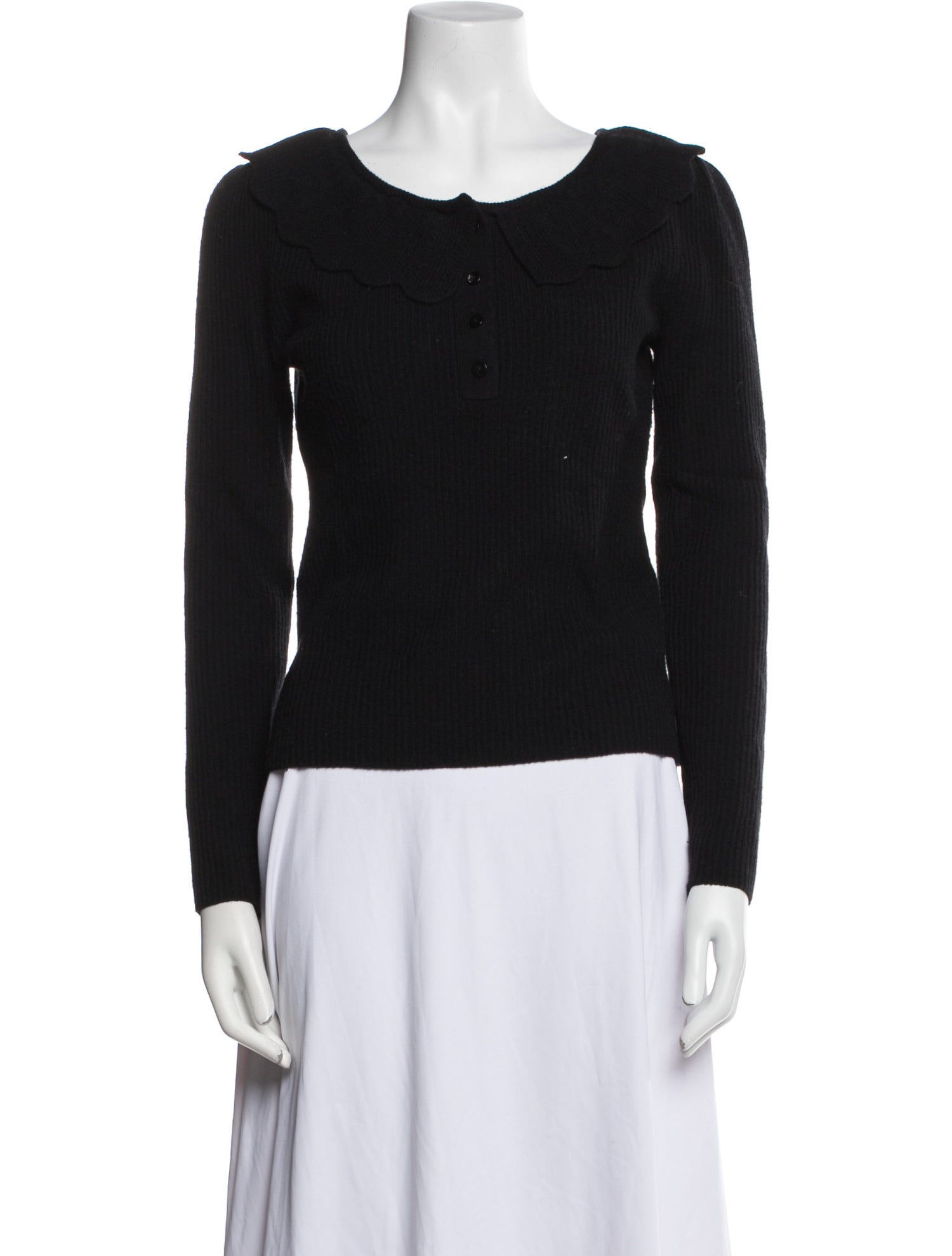 LoveShackFancy Wool Scoop Neck Sweater