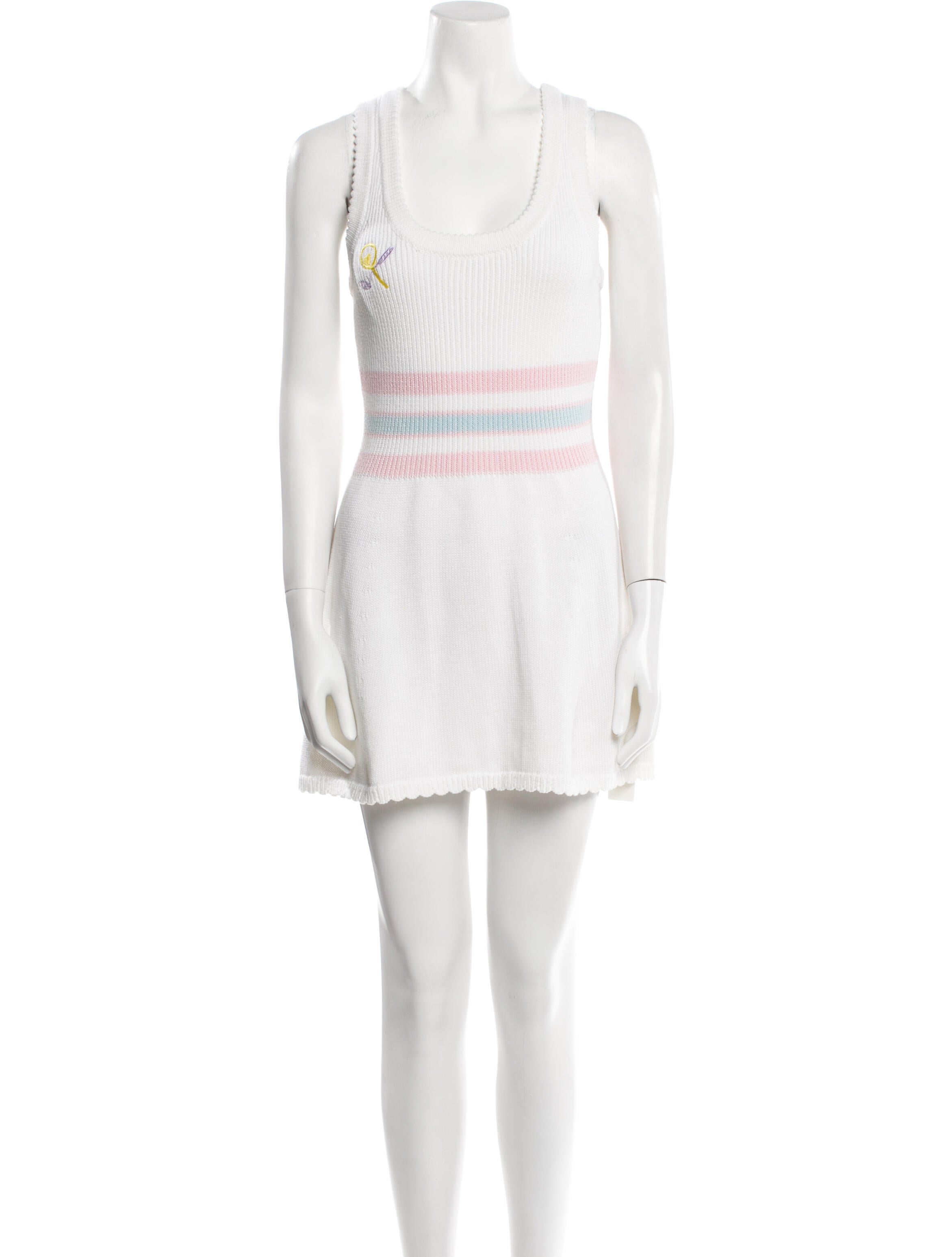 LoveShackFancy Striped Mini Dress