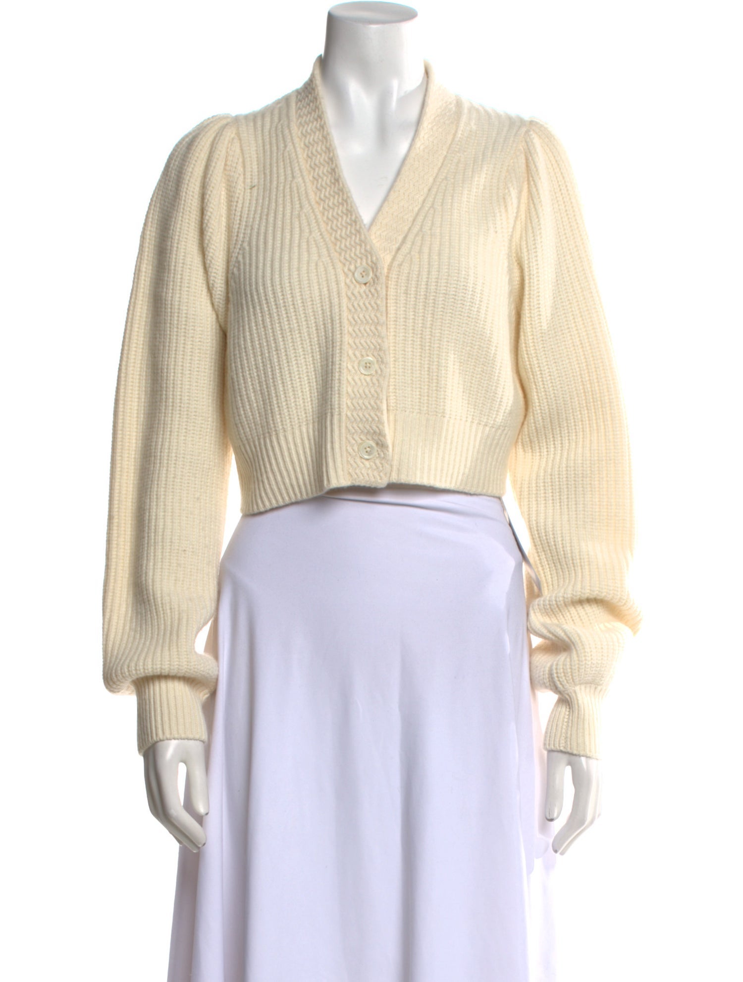 LoveShackFancy Wool V-Neck Sweater