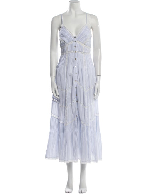 LoveShackFancy Striped Long Dress