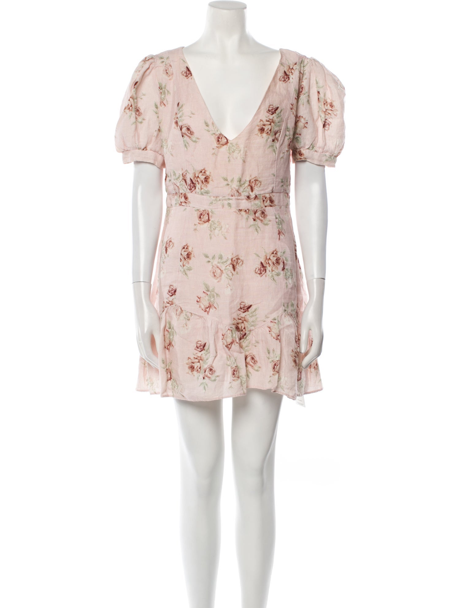 LoveShackFancy Linen Mini Dress