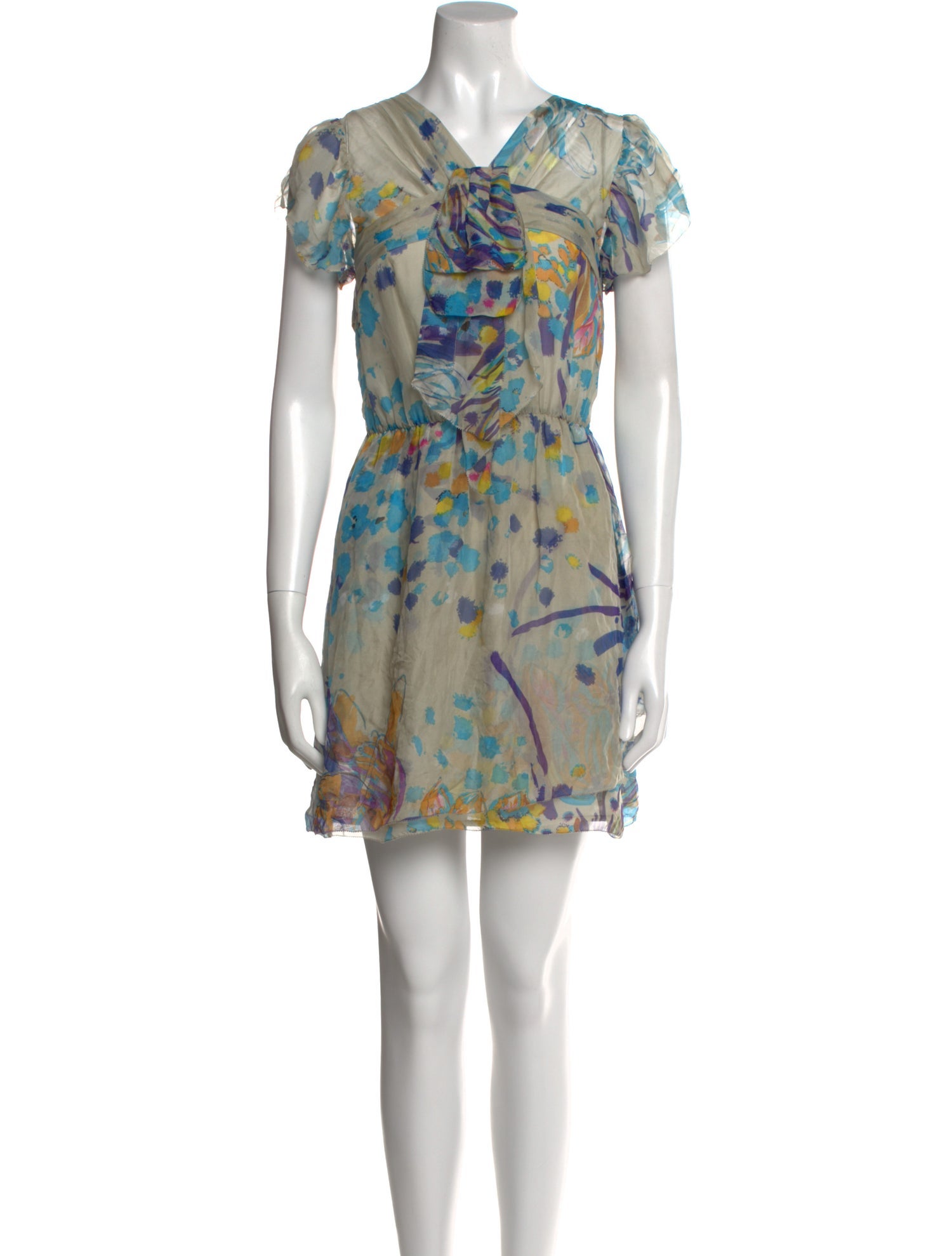 LoveShackFancy Printed Mini Dress