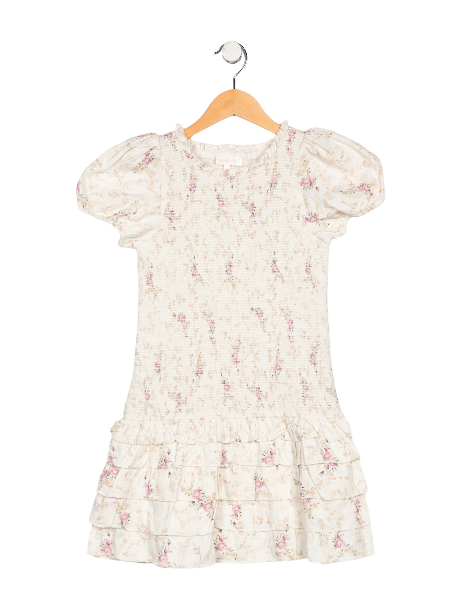 LoveShackFancy Short Sleeve Dress