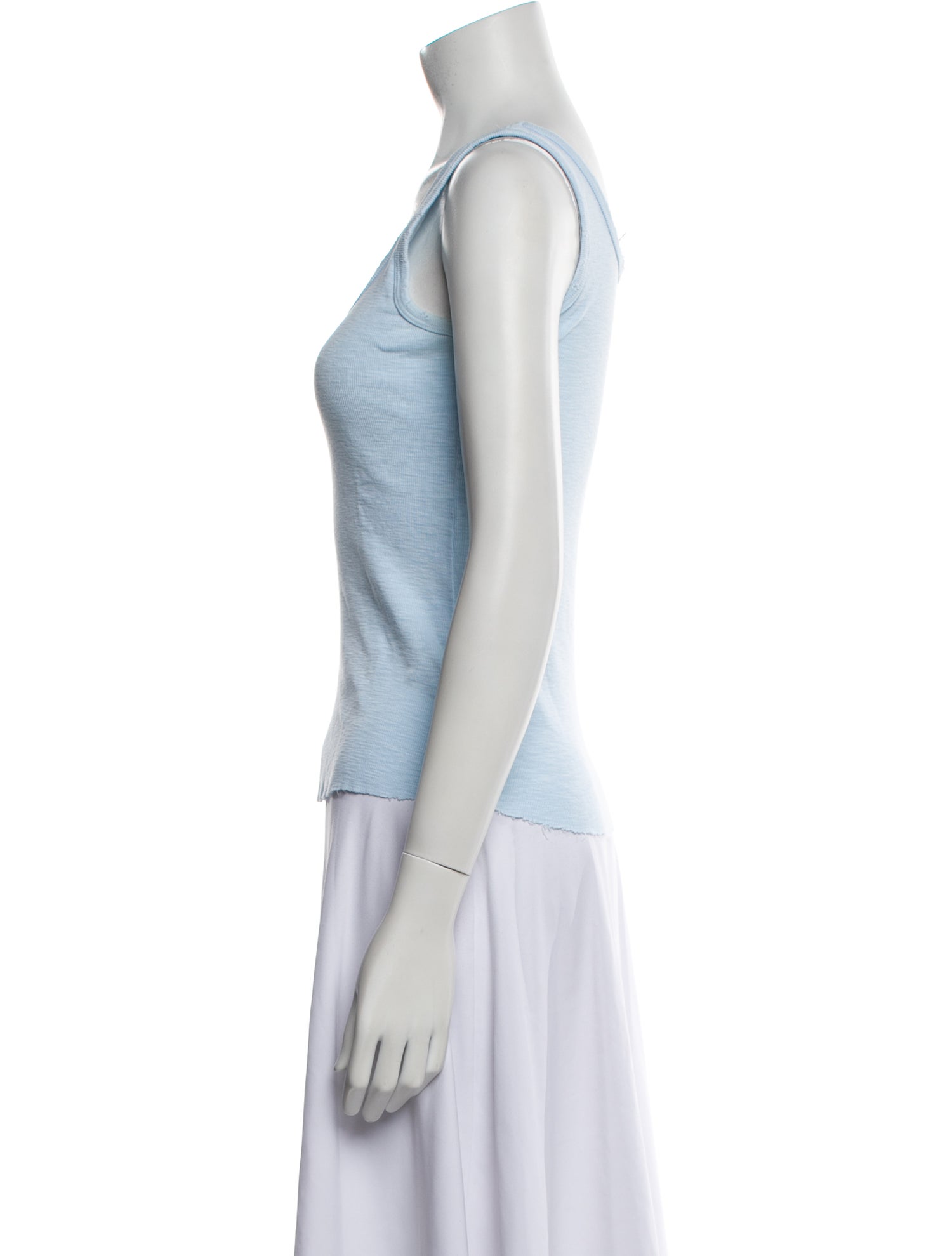 LoveShackFancy Scoop Neck Sleeveless Top