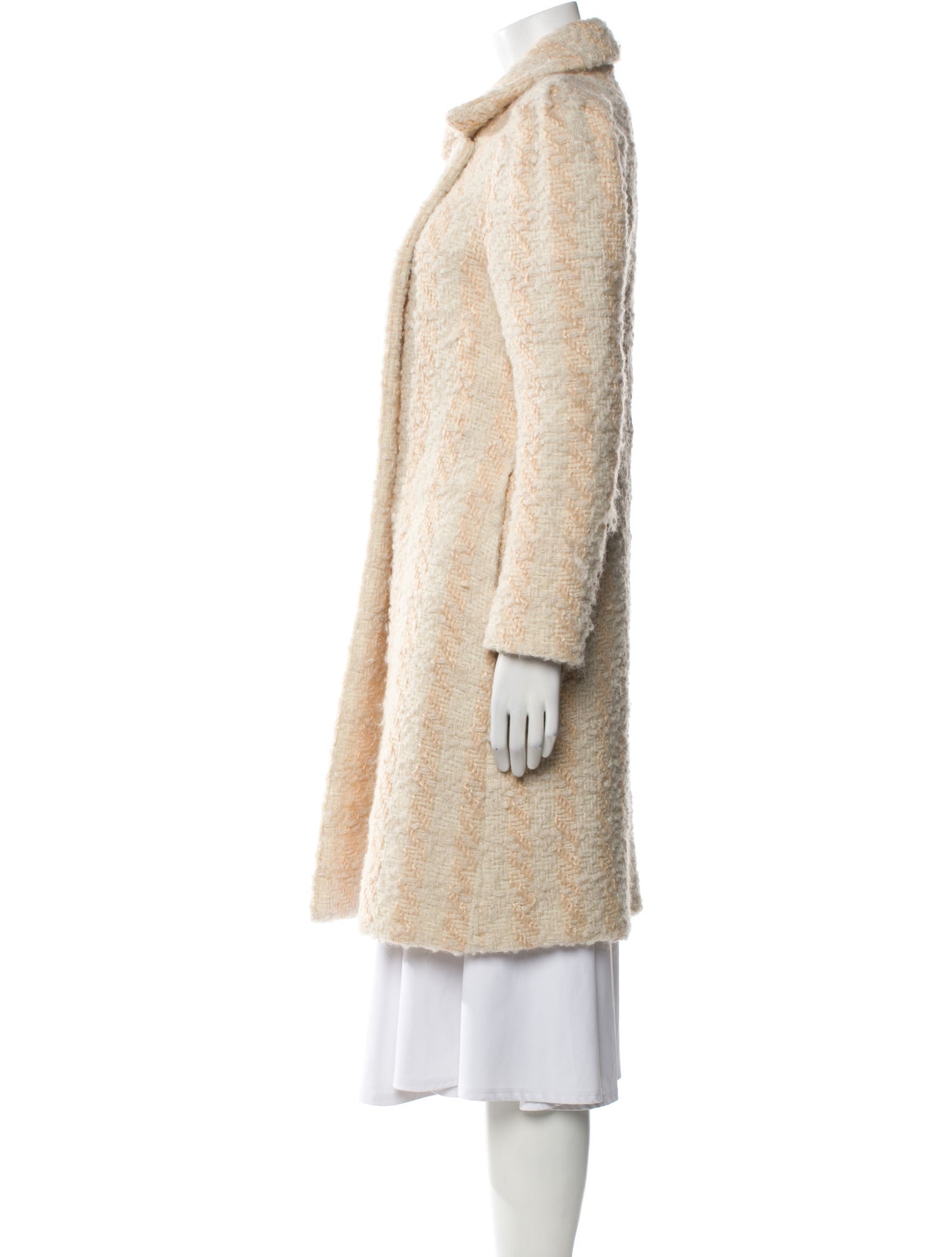 LoveShackFancy Wool Faux Fur Coat