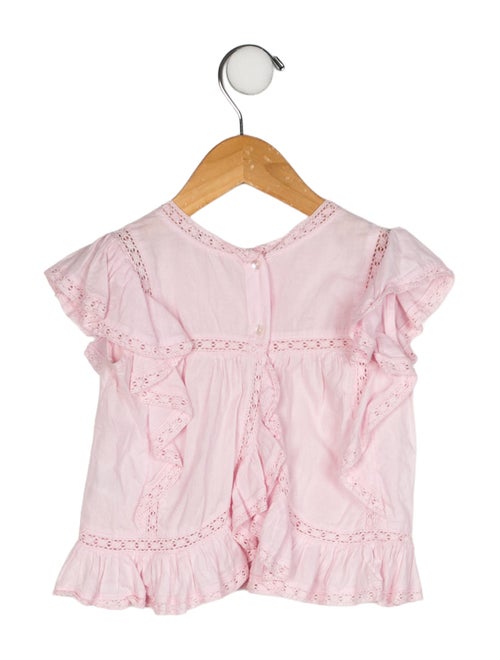 LoveShackFancy Solid Short Sleeve Top