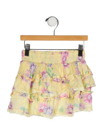LoveShackFancy Printed Mini Skirt