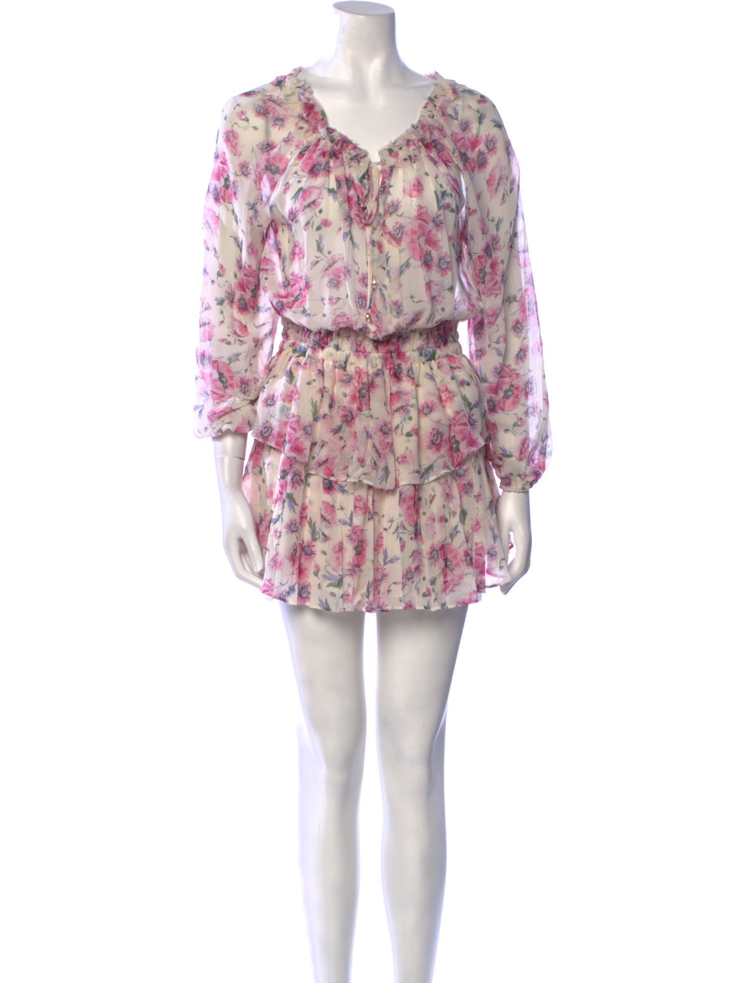 LoveShackFancy Silk Mini Dress