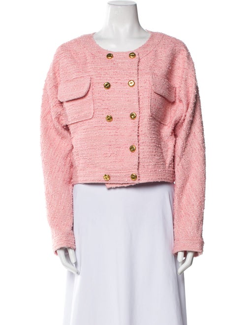 LoveShackFancy Tweed Pattern Evening Jacket