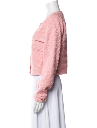 LoveShackFancy Tweed Pattern Evening Jacket