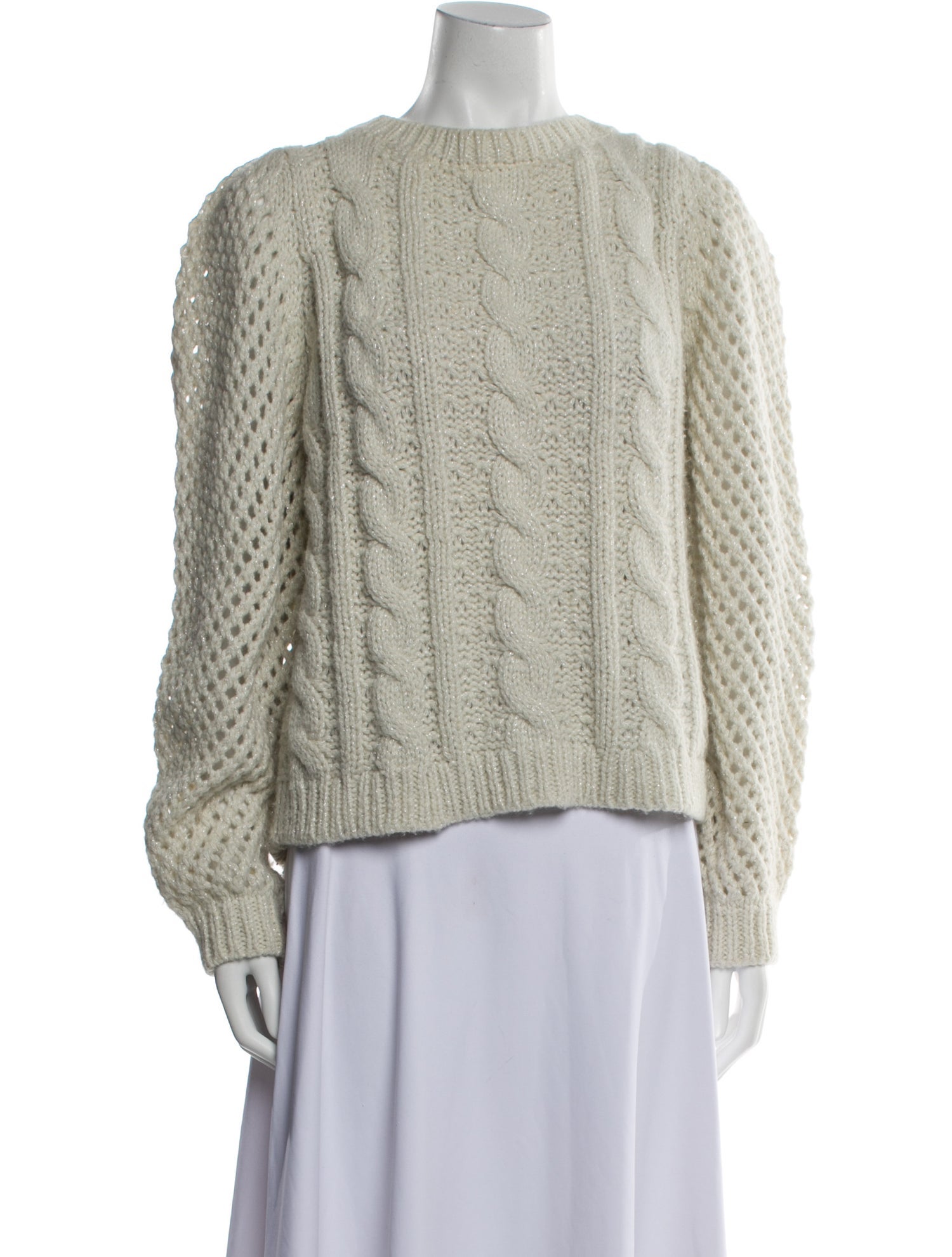 LoveShackFancy Alpaca Crew Neck Sweater