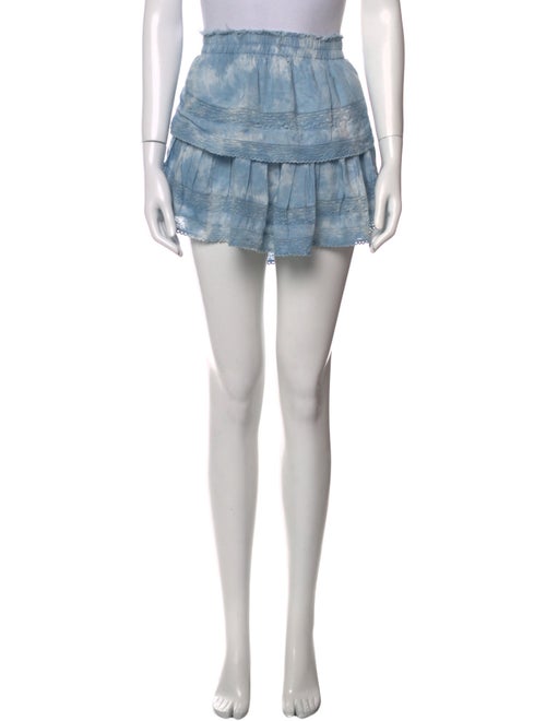 LoveShackFancy Tie-Dye Print Mini Skirt