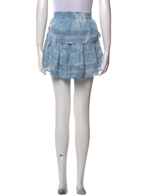 LoveShackFancy Tie-Dye Print Mini Skirt