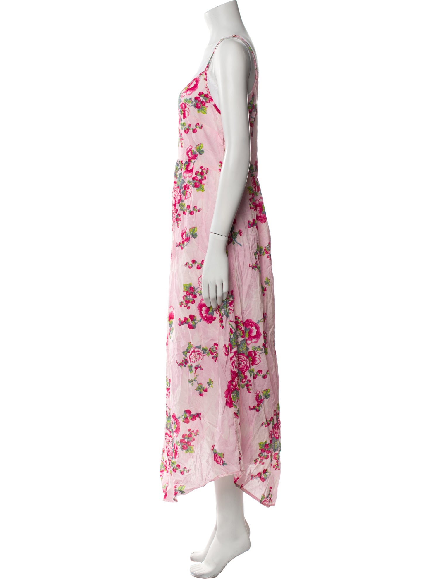 LoveShackFancy Floral Print Long Dress