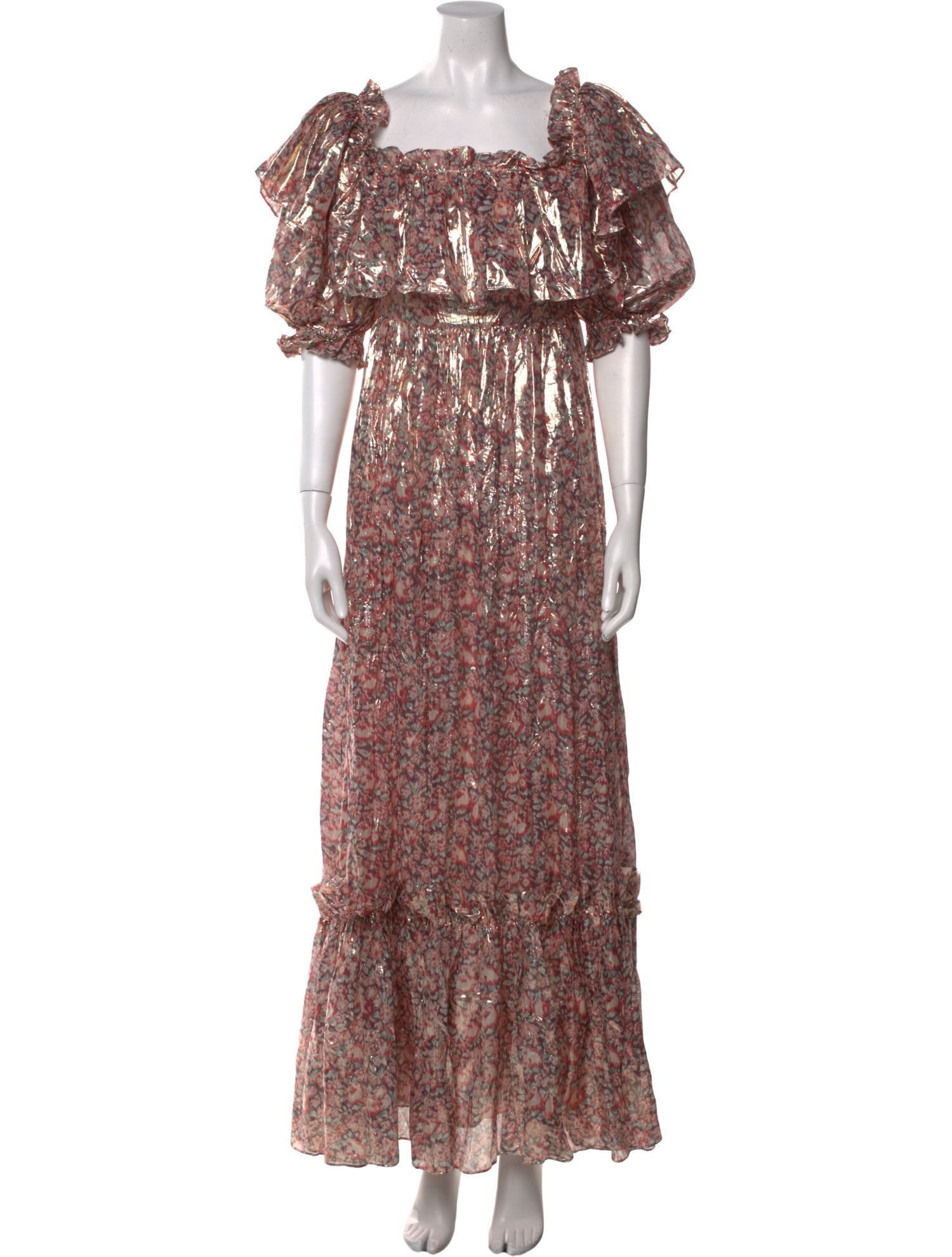 LoveShackFancy Silk Long Dress