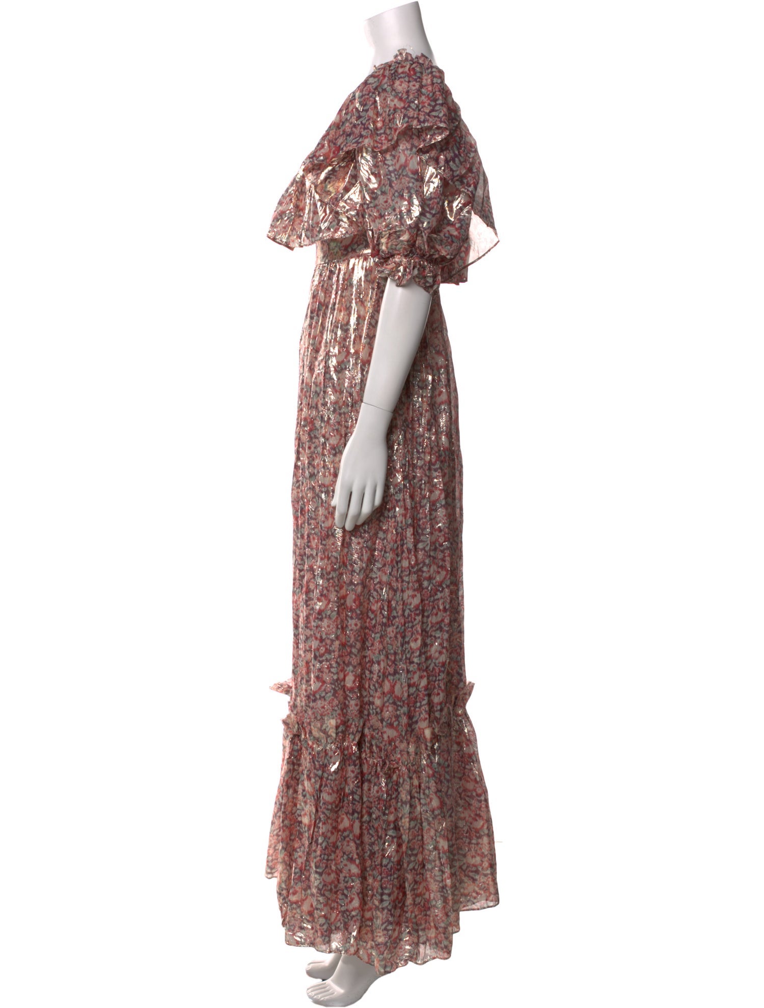 LoveShackFancy Silk Long Dress