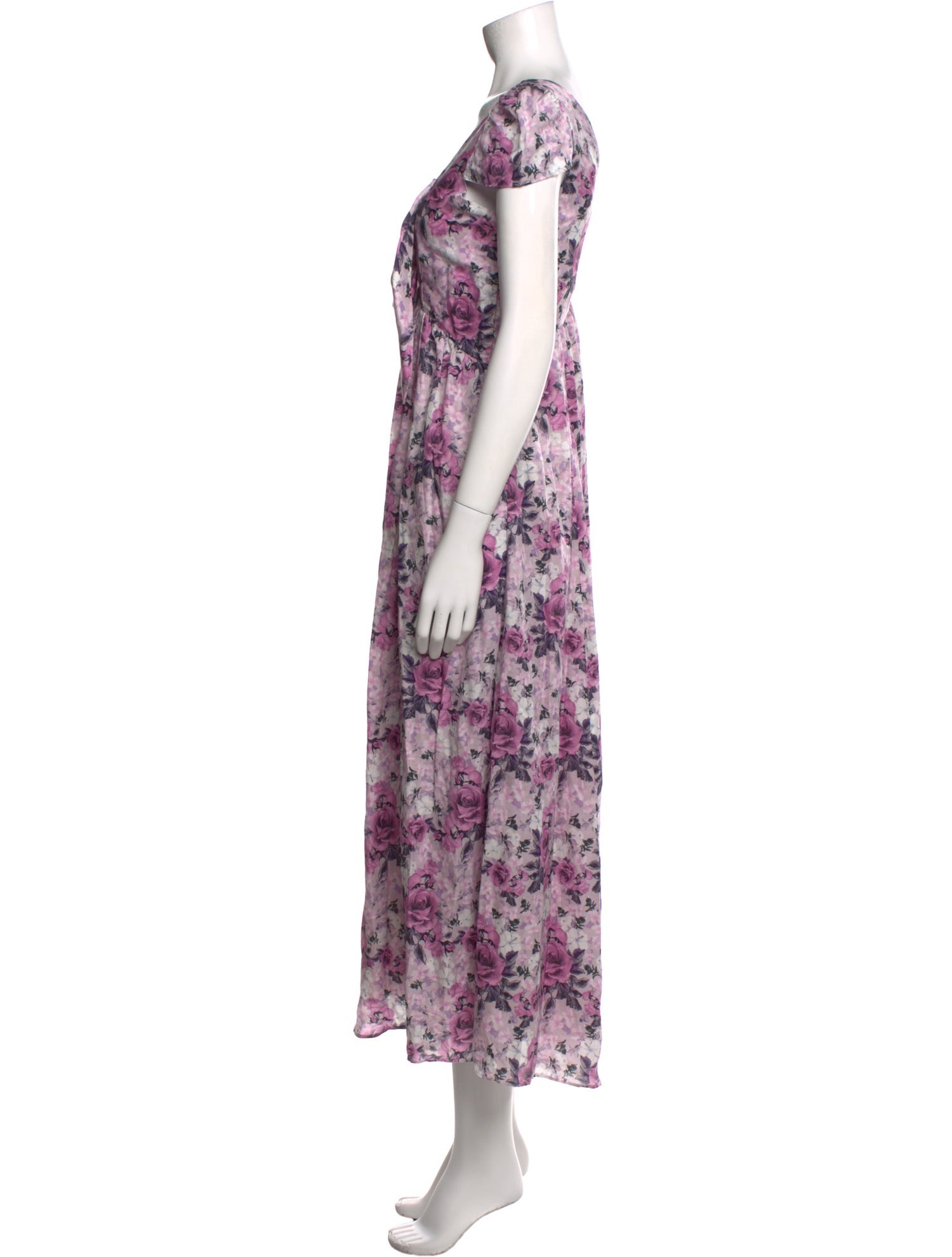 LoveShackFancy Floral Print Long Dress