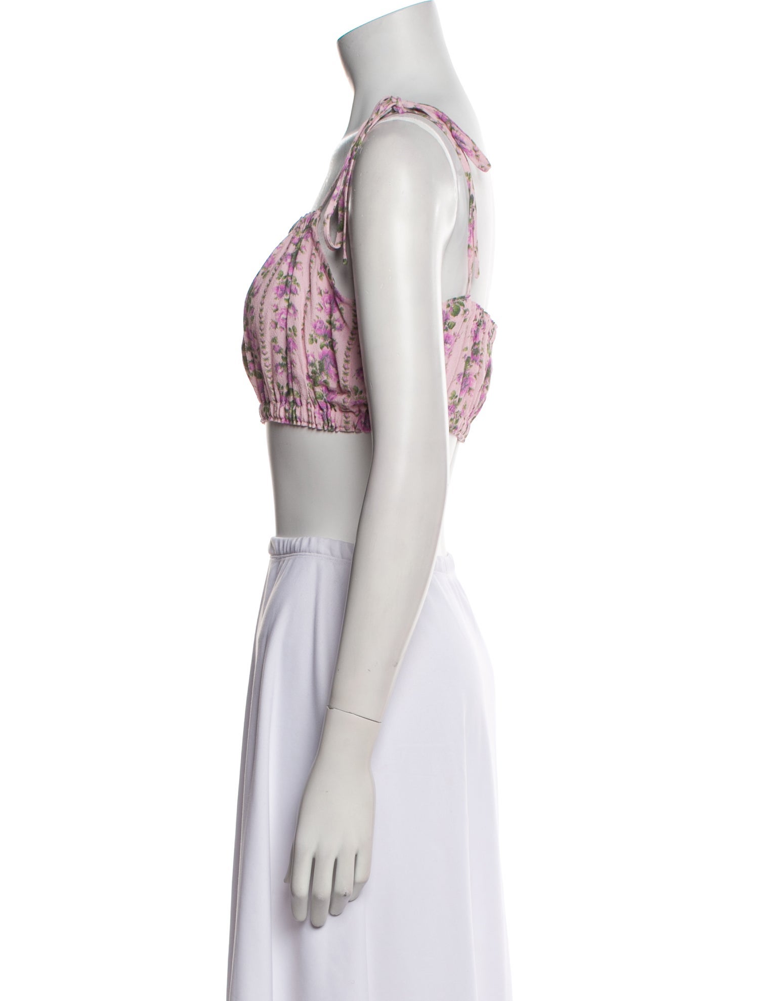 LoveShackFancy Paisley Print Square Neckline Crop Top w/ Tags