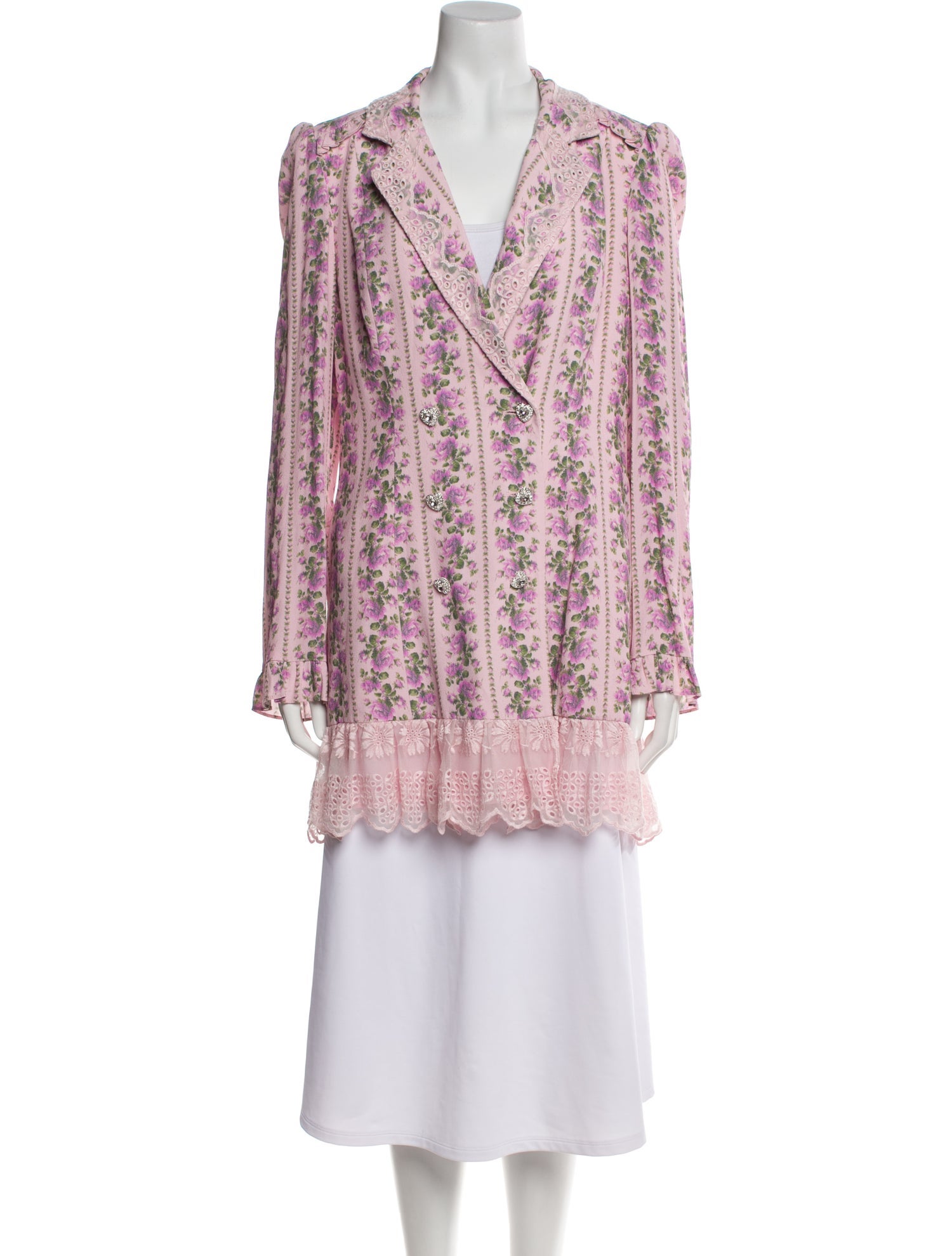 LoveShackFancy Striped Evening Jacket w/ Tags