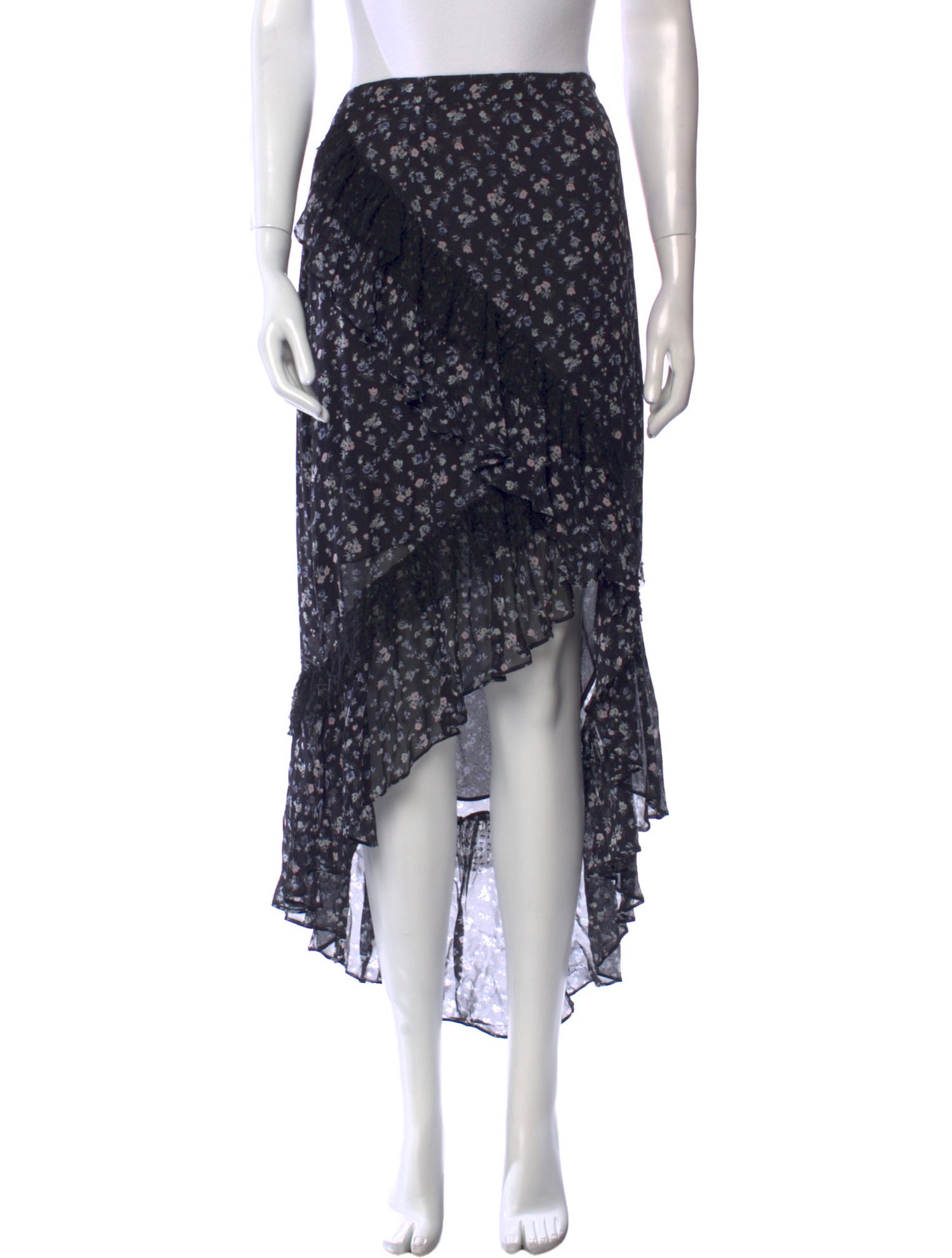 LoveShackFancy Silk Midi Length Skirt w/ Tags