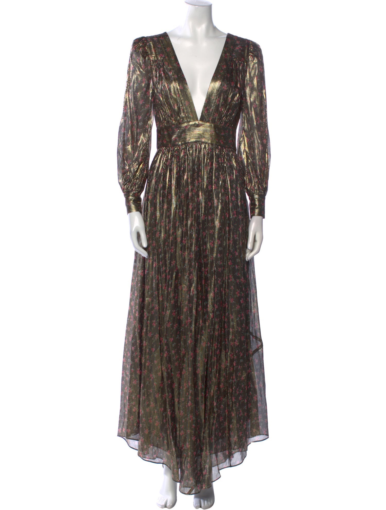 LoveShackFancy Silk Long Dress