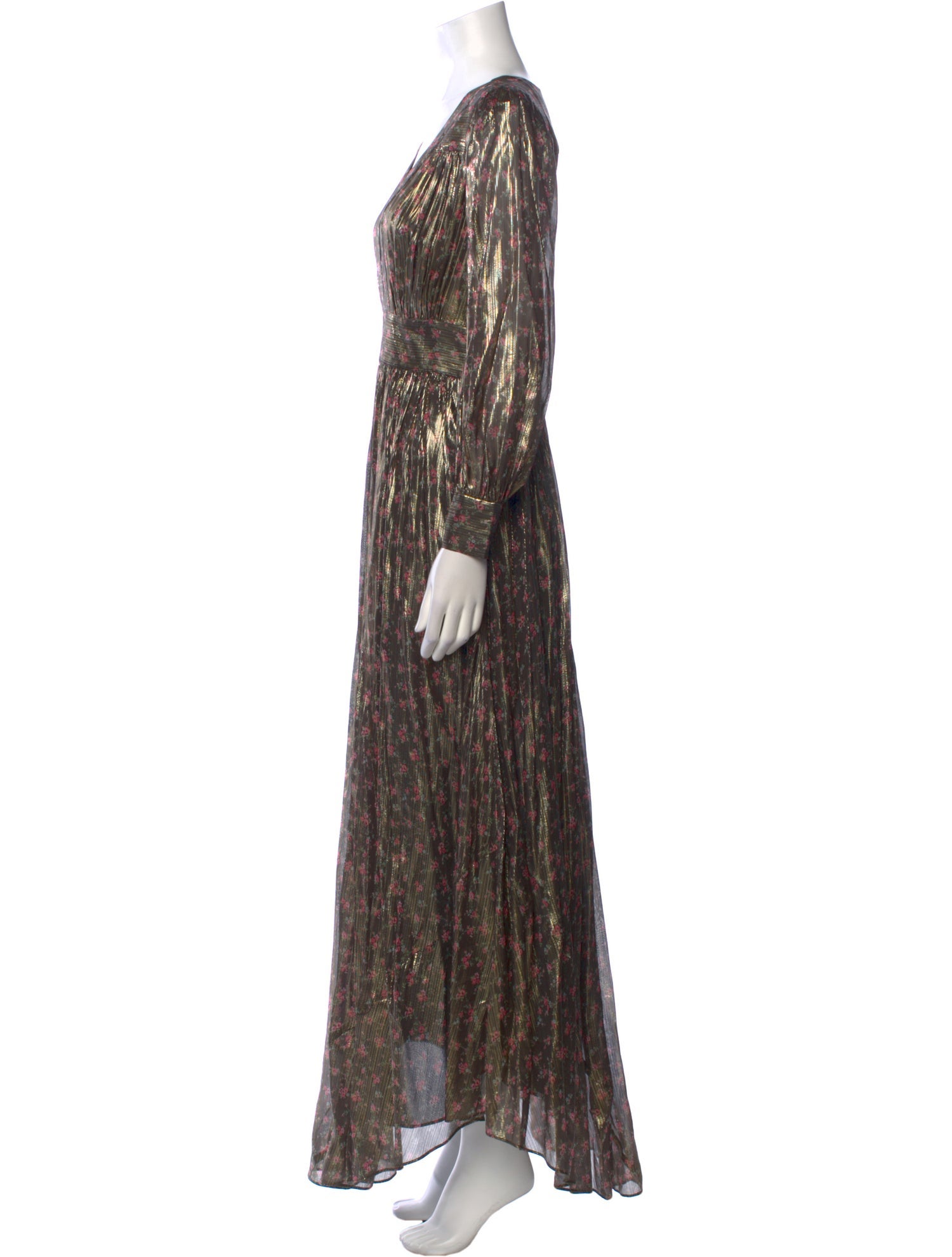 LoveShackFancy Silk Long Dress