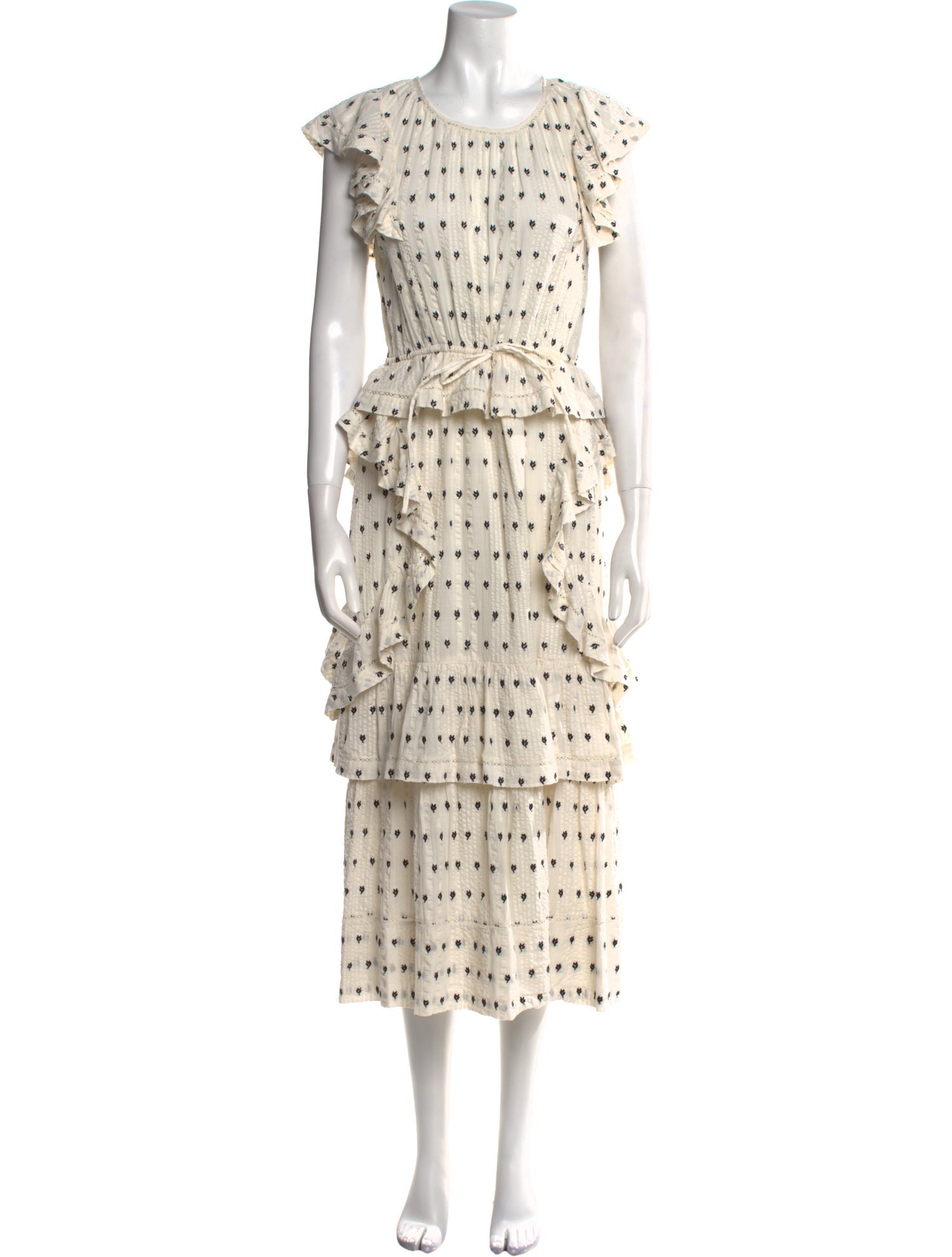 LoveShackFancy Printed Long Dress