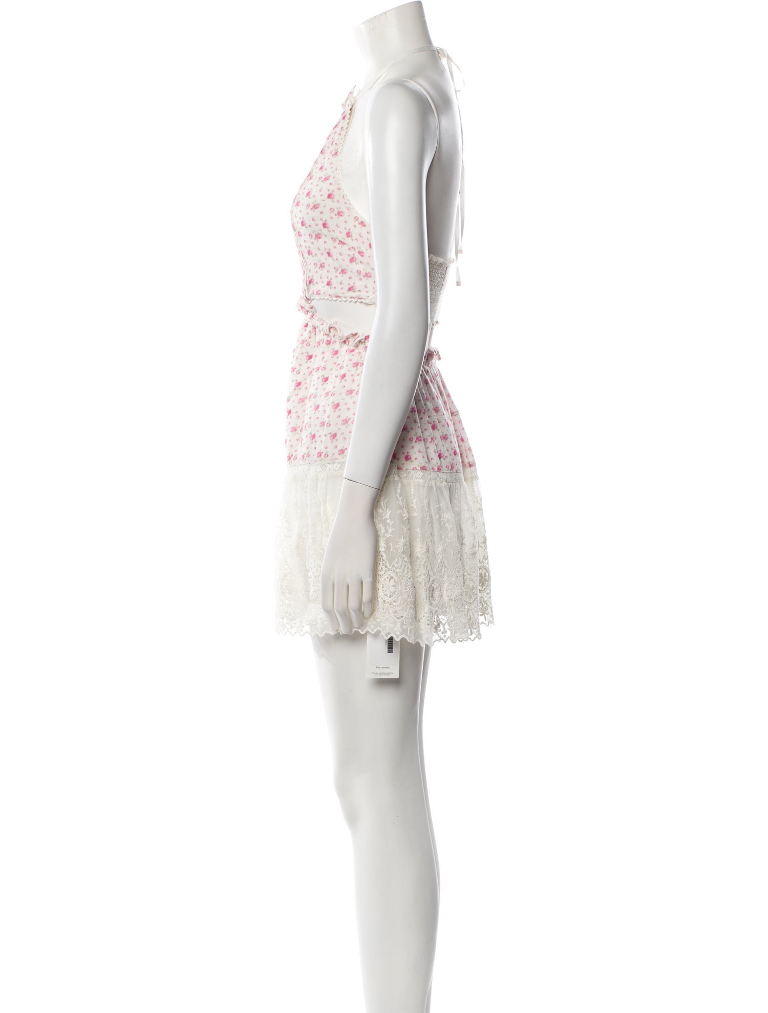 LoveShackFancy Lace Pattern Mini Dress