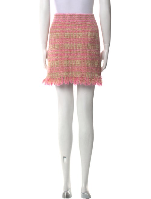 LoveShackFancy Tweed Pattern Mini Skirt