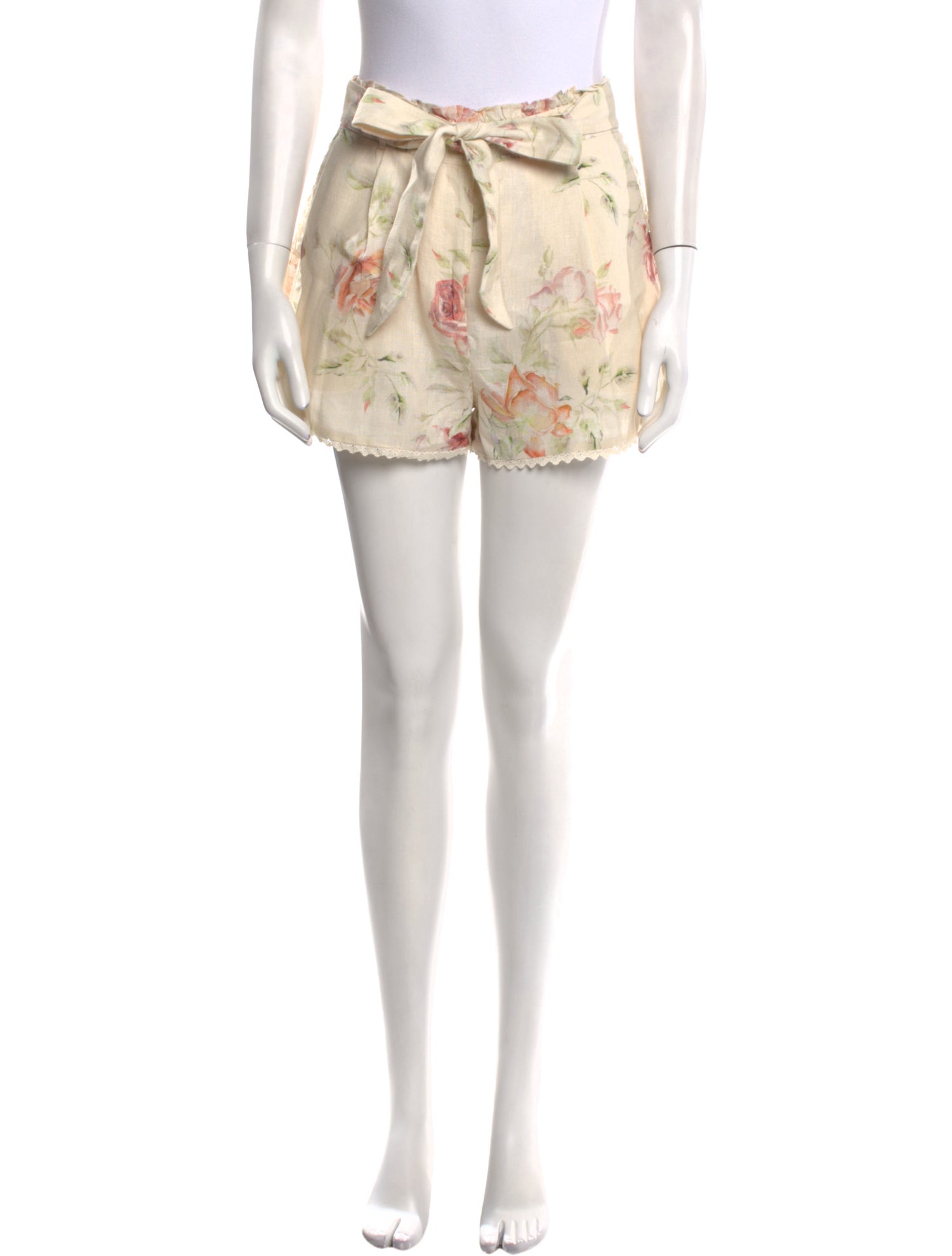 LoveShackFancy Linen Mini Shorts