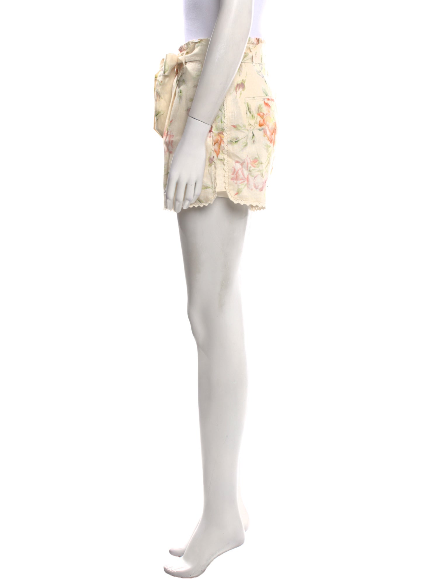 LoveShackFancy Linen Mini Shorts