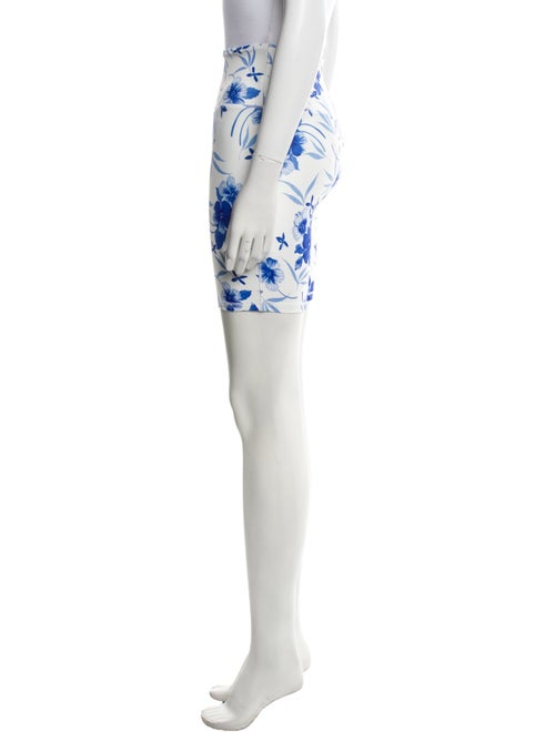 LoveShackFancy Floral Print Mini Shorts