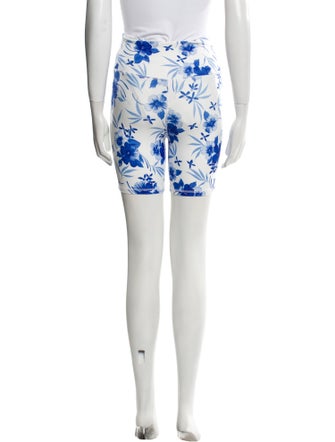 LoveShackFancy Floral Print Mini Shorts