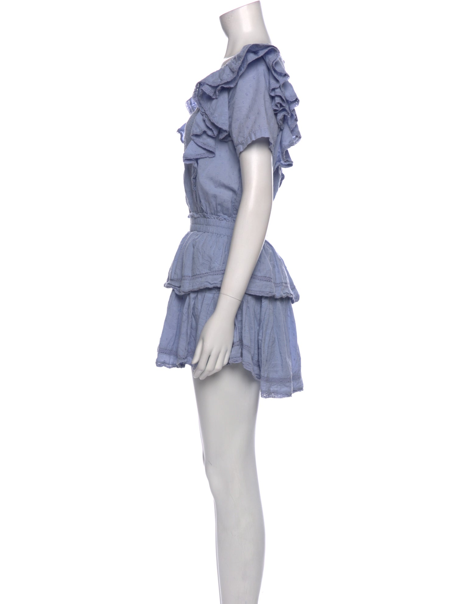 LoveShackFancy Scoop Neck Mini Dress