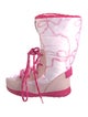 LoveShackFancy Printed Lace-Up Boots