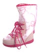 LoveShackFancy Printed Lace-Up Boots
