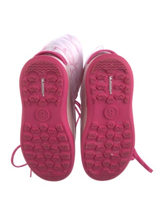 LoveShackFancy Printed Lace-Up Boots