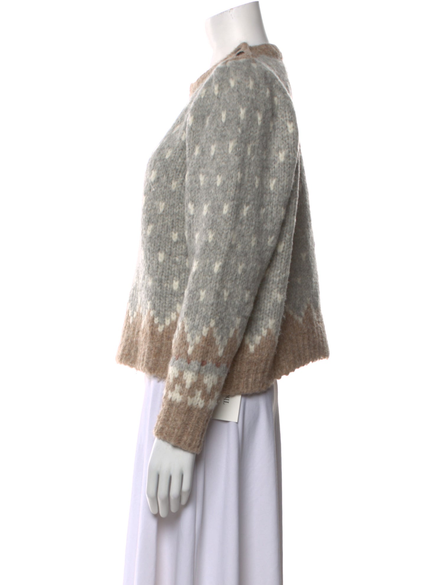 LoveShackFancy Alpaca Printed Sweater