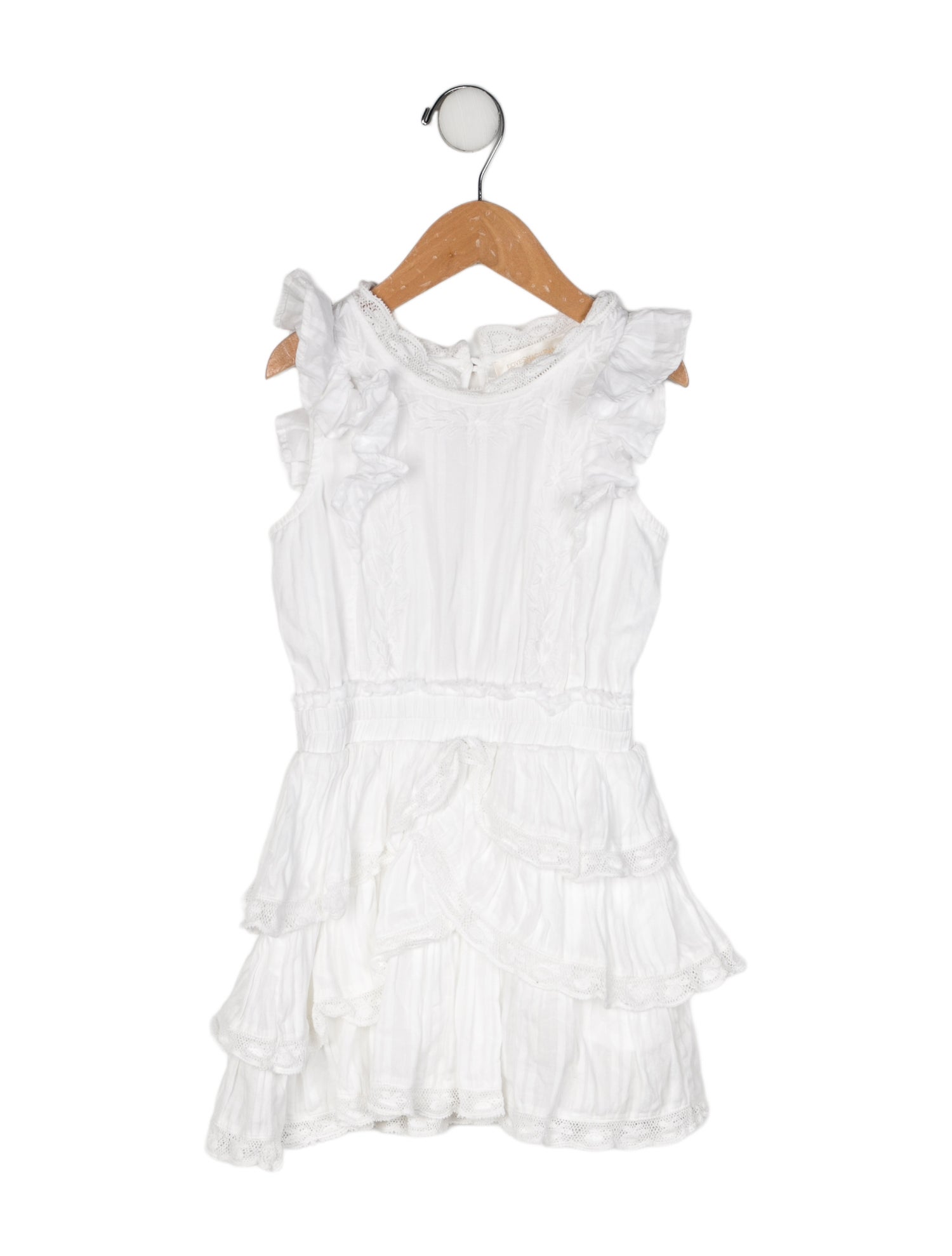 LoveShackFancy Toddler Girls' Ruffled Sleeveless Dress